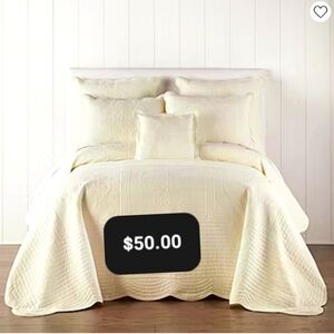 Elegant Cream King Size Beadapread